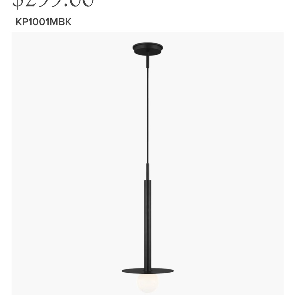 Modern Black Pendant Lights (2)